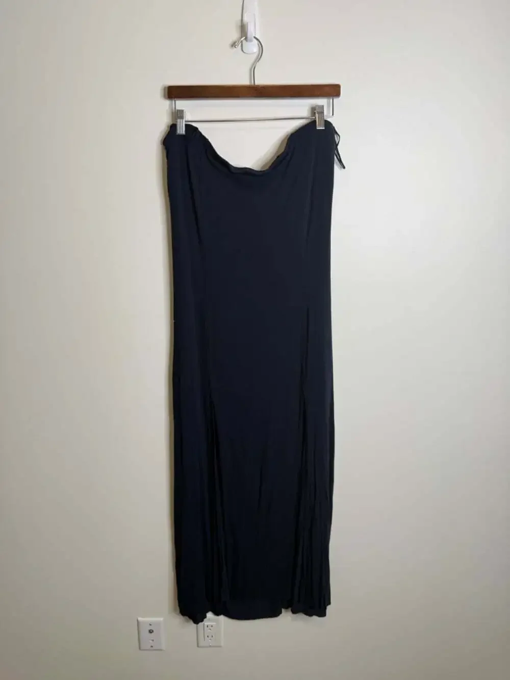 Free people beach black strapless my long time Love maxi dress size large
